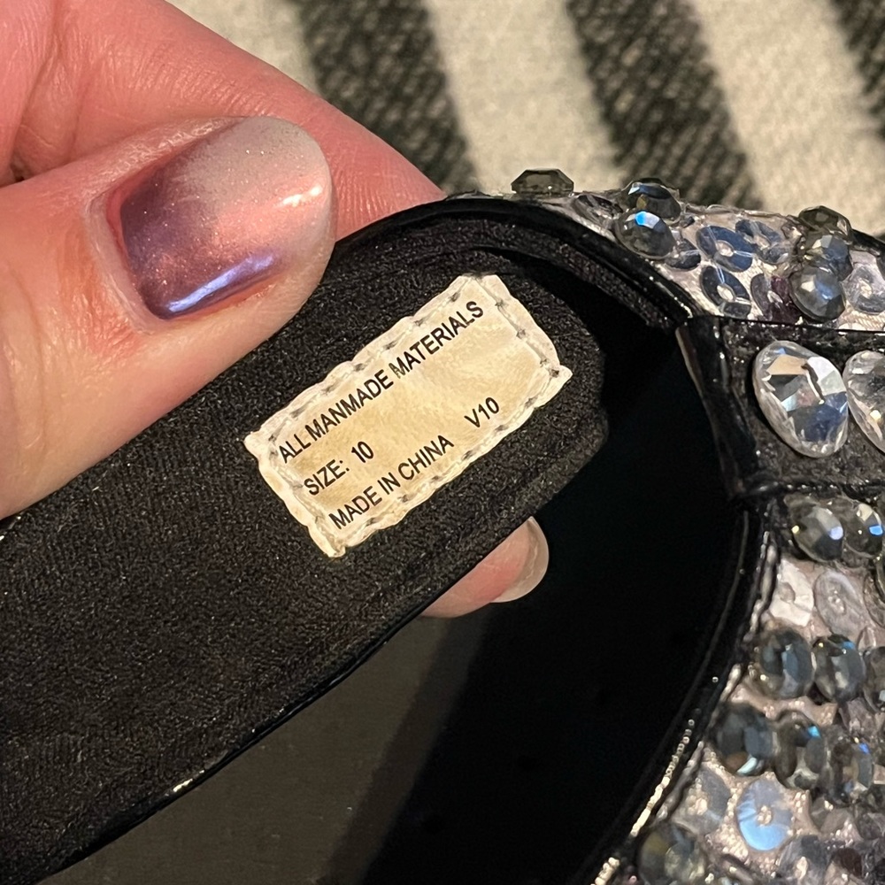 Volatile Wedges Size 10 With Added Swarovski Crys… - image 2